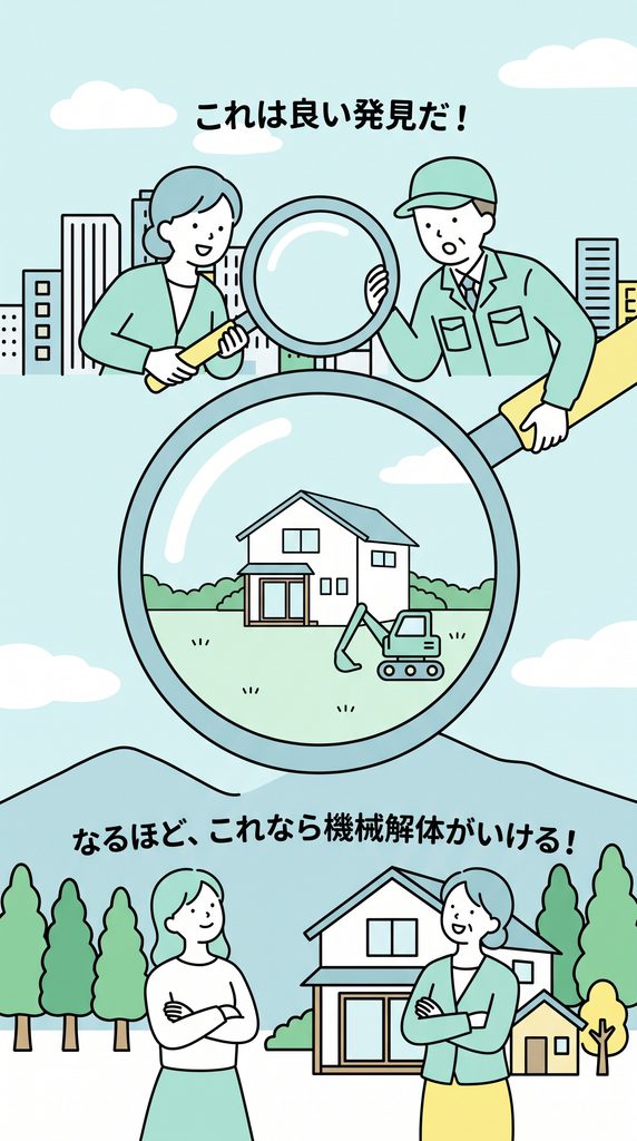 別の解体業者さんとの現地立ち会い